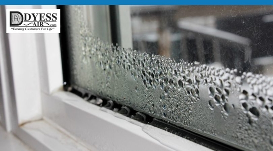 Picture of window with condensation