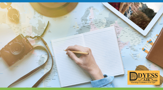 Home checklist for before vacation.